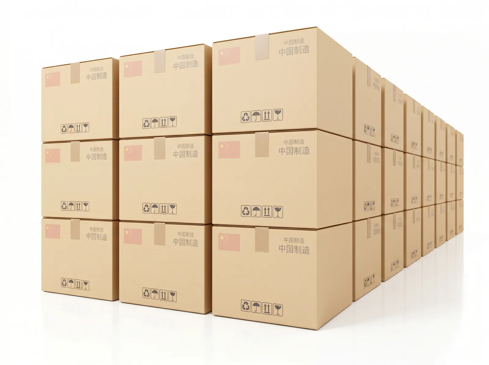 Inspection of packed cartons in a warehouse